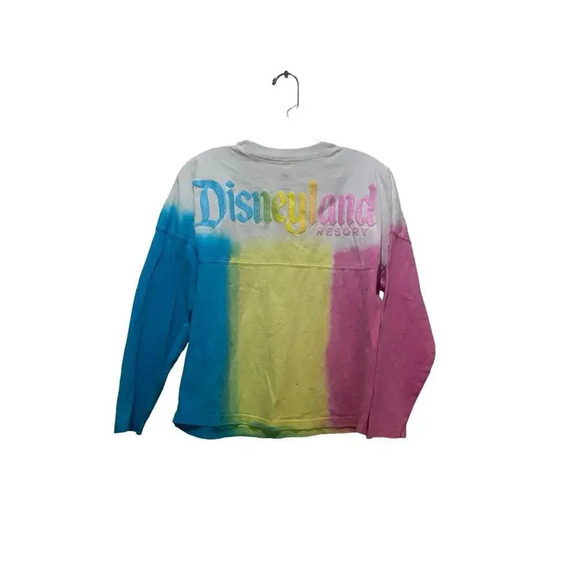 Disneyland Rainbow Tie-Dye Pastel Stripes Spirit Jersey kids Size XL - Picture 5 of 5